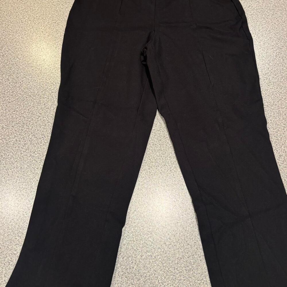 Michael Kors Black Pull-On Straight Leg Dress Pants - Size Large
